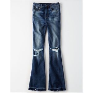 American Eagle Highest Rise Flare Jeans 14 short